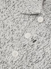 Maglione Reiss Jasper in misto lana a maglia screziata con mezza abbottonatura - Immagine 7 di 7