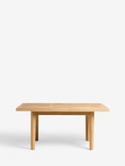 Light Natural Hayford Oak Effect Chevron Extending 4 to 6 Seater Dining Table - Image 9 of 11