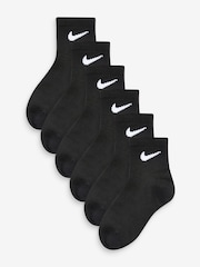 Nike Black Basic Ankle Socks 6 Pack - Image 1 of 7