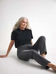 JD Williams Grey Magisculpt Straight Leg Jeans - Image 2 of 5
