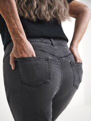 JD Williams Grey Magisculpt Straight Leg Jeans - Image 5 of 5