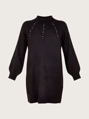 Monsoon Black Pearl Detail Dress - Image 5 of 5
