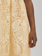 Reiss Lemon Daia 4-9 yrs Fit-and-Flare Lace Dress - Image 4 of 6