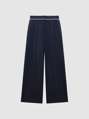 Pantalones de pernera ancha con costuras en contraste Oriel de Reiss - Imagen 2 de 6