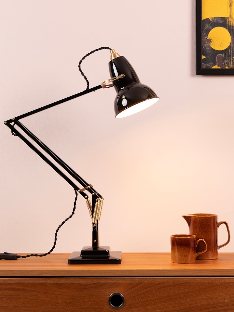 Anglepoise Black Original 1227™ Brass Desk Lamp - Image 1 of 6