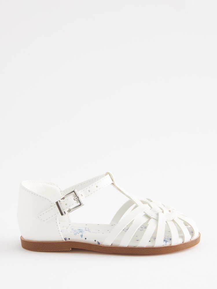 White Fisherman Occasion Sandals - Image 2 of 4