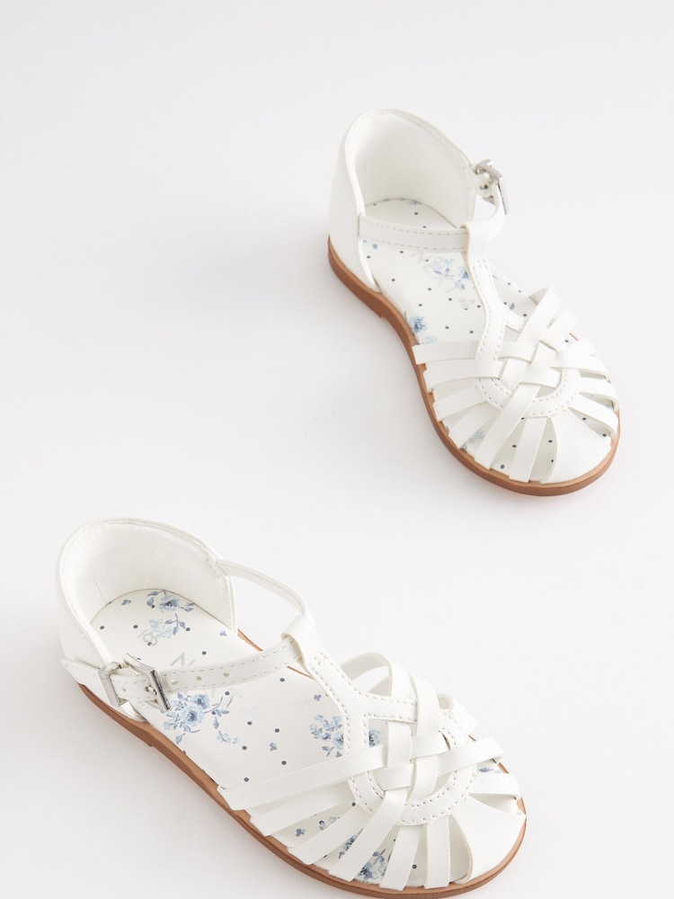 White Fisherman Occasion Sandals - Image 3 of 4