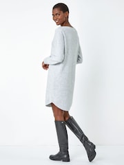 Roman Grey Sequin Stretch Jumper Dress - Image 2 of 5