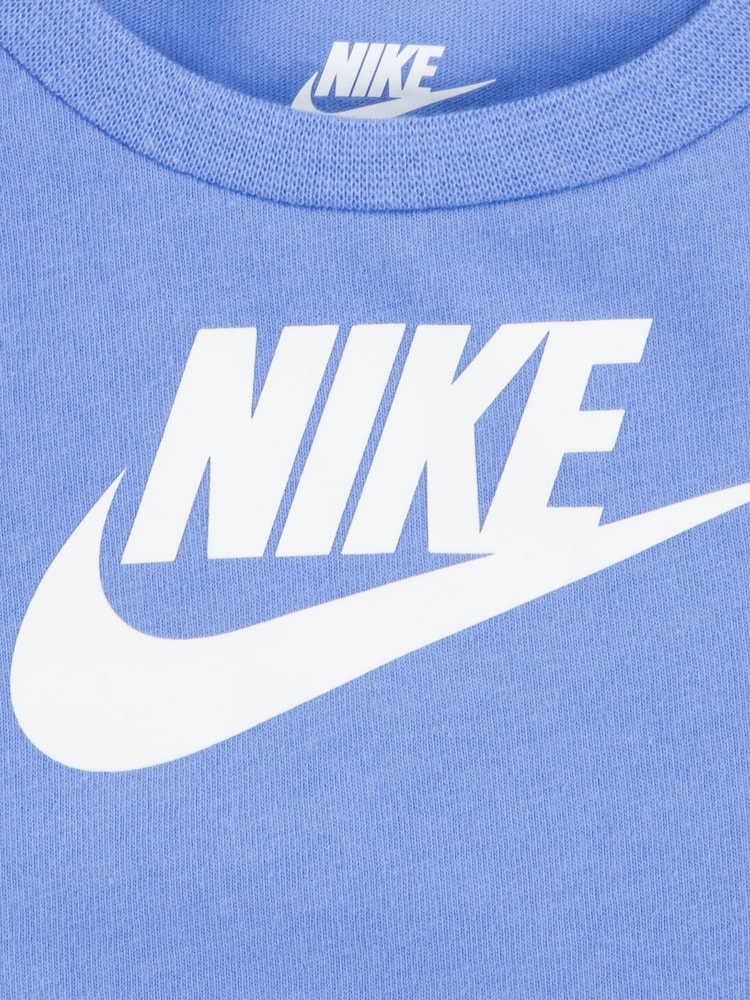 Синий - Nike футболка и шорты Little Kids Club - Изображение 5 из 5