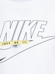 Nike Grey Little Kids Long Sleeve T-Shirt and Tracksuit Joggers - Image 5 of 7