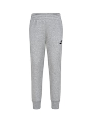 Nike Grey Little Kids Long Sleeve T-Shirt and Tracksuit Joggers - Image 6 of 7
