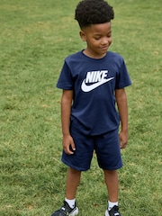 Nike Navy Little Kids Club T-Shirt and Shorts Set - Image 1 of 5