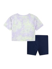 Nike Navy Little Kids Tie Dye T-Shirt and Shorts Set - Image 4 of 6