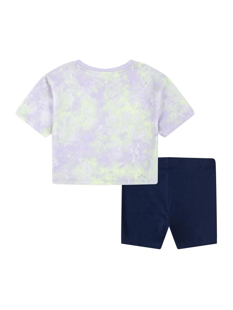Nike Navy Little Kids Tie Dye T-Shirt and Shorts Set - Image 4 of 6