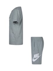 Nike Grey Little Kids Club T-Shirt and Shorts Set - Image 3 of 6