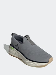adidas Grey/Black Cloudfoam Go Lounger In Trainers - Image 5 of 10
