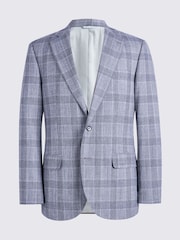 MOSS Grey Tailored Fit Check Jacket - Image 7 of 7