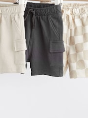 Monochrom - Strukturierte Baby-Shorts aus 100 % Baumwolle im 3er-Pack - Bild 3 von 7