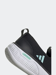 adidas Black/Teal Cloudfoam Go Lounger Shoes - Image 7 of 8