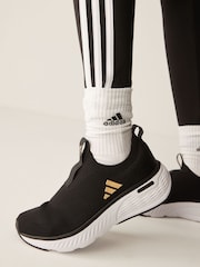 adidas Black/Gold Cloudfoam Go Shoes - Image 2 of 11