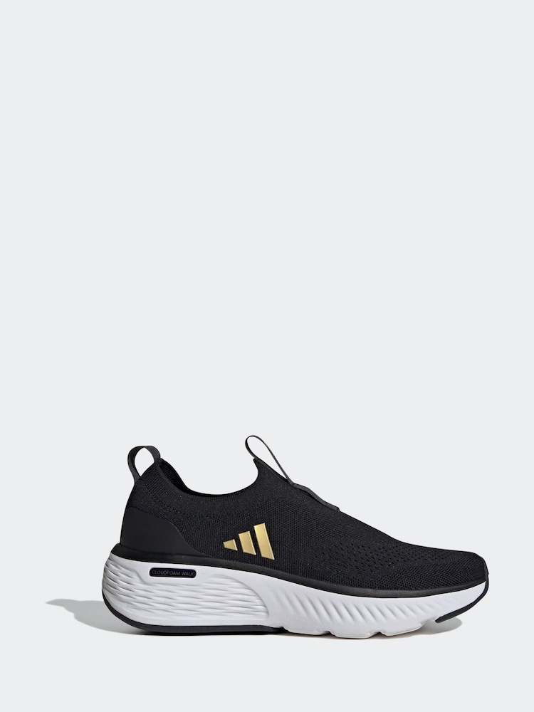 adidas Black/Gold Cloudfoam Go Sock Shoes - Image 4 of 11