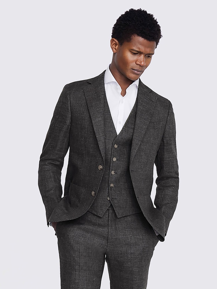 Зеленый хаки - Строгий стиль - MOSS Linen Jacket - Изображение 1 из 5