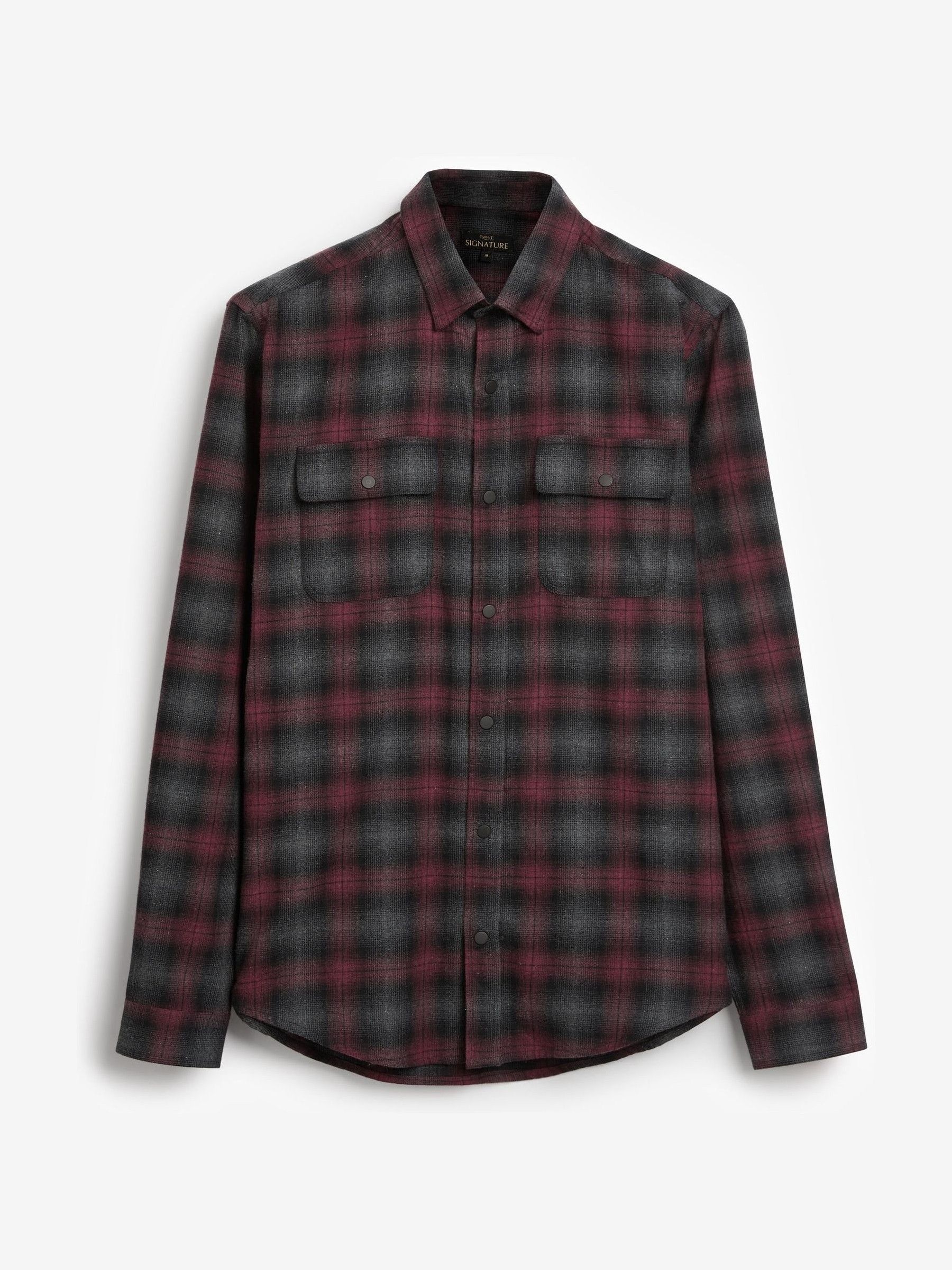 Buy Red Signature Brushed Flannel Check Shirt from Next Buy Red Signature Brushed Flannel Check Shirt from Next