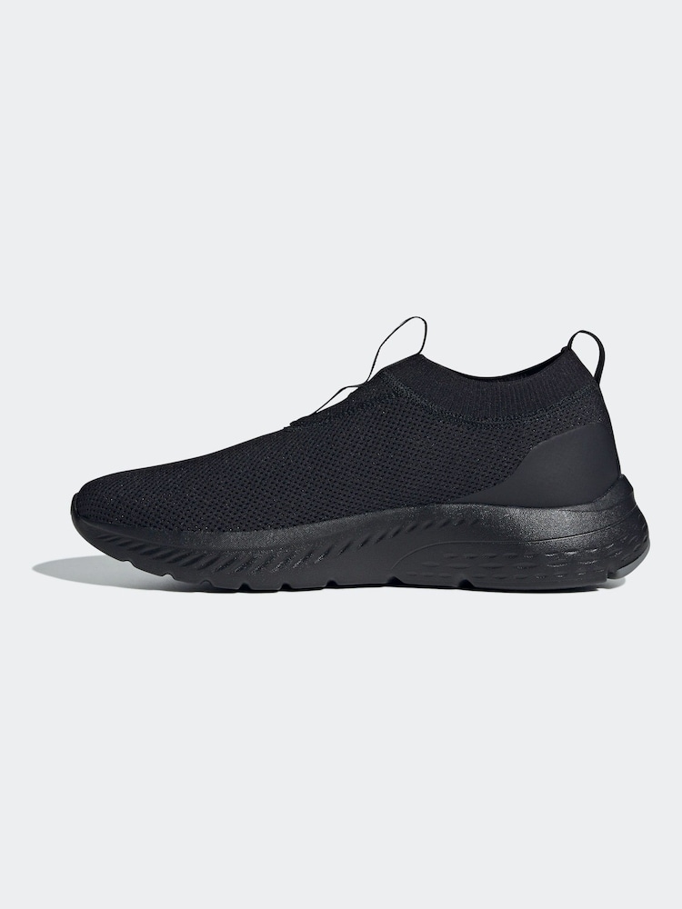 adidas Black Grey Cloudfoam Move Sock In Trainers - Image 4 of 10