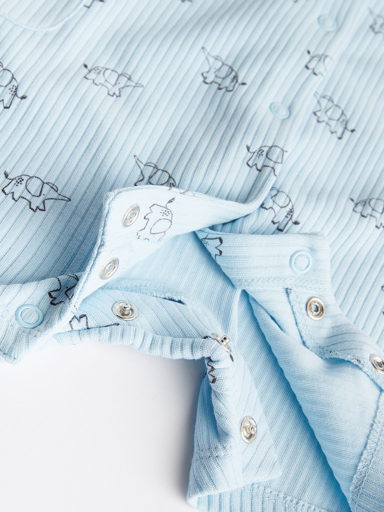 Bright Baby Jersey Rompers 4 Pack - Image 11 of 11