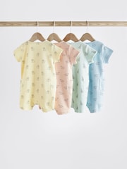 Bright Baby Jersey Rompers 4 Pack - Image 2 of 11
