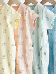 Bright Baby Jersey Rompers 4 Pack - Image 7 of 11