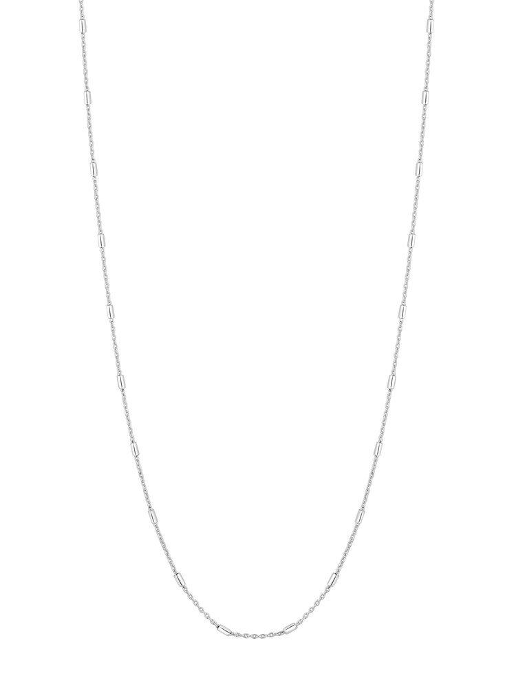 Simply Silver Sterling Silver Fine Station Necklace - Image 1 of 2