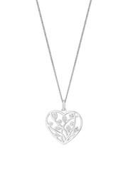 Simply Silver Sterling Silver 925 Tree of Love Heart Pendant Necklace - Image 3 of 3