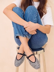 Black Forever Comfort® Jewel Mary Jane Shoes - Image 1 of 8