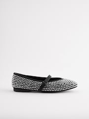Black Forever Comfort® Jewel Mary Jane Shoes - Image 5 of 8