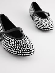Black Forever Comfort® Jewel Mary Jane Shoes - Image 6 of 8