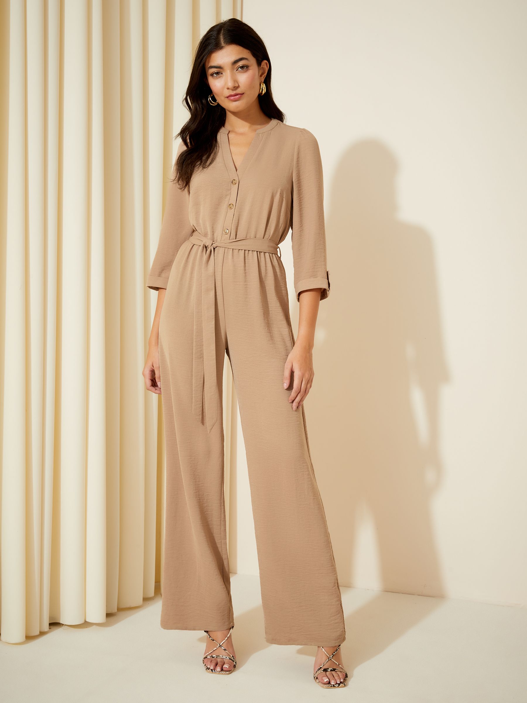 Cream wide leg jumpsuit shop