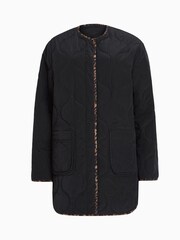 AllSaints Black Phyllis Leppo Liner Jacket - Image 7 of 7