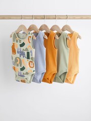 Motif personnage discret - Paquet de bodys pour bébé 5 - Image 1 of 14