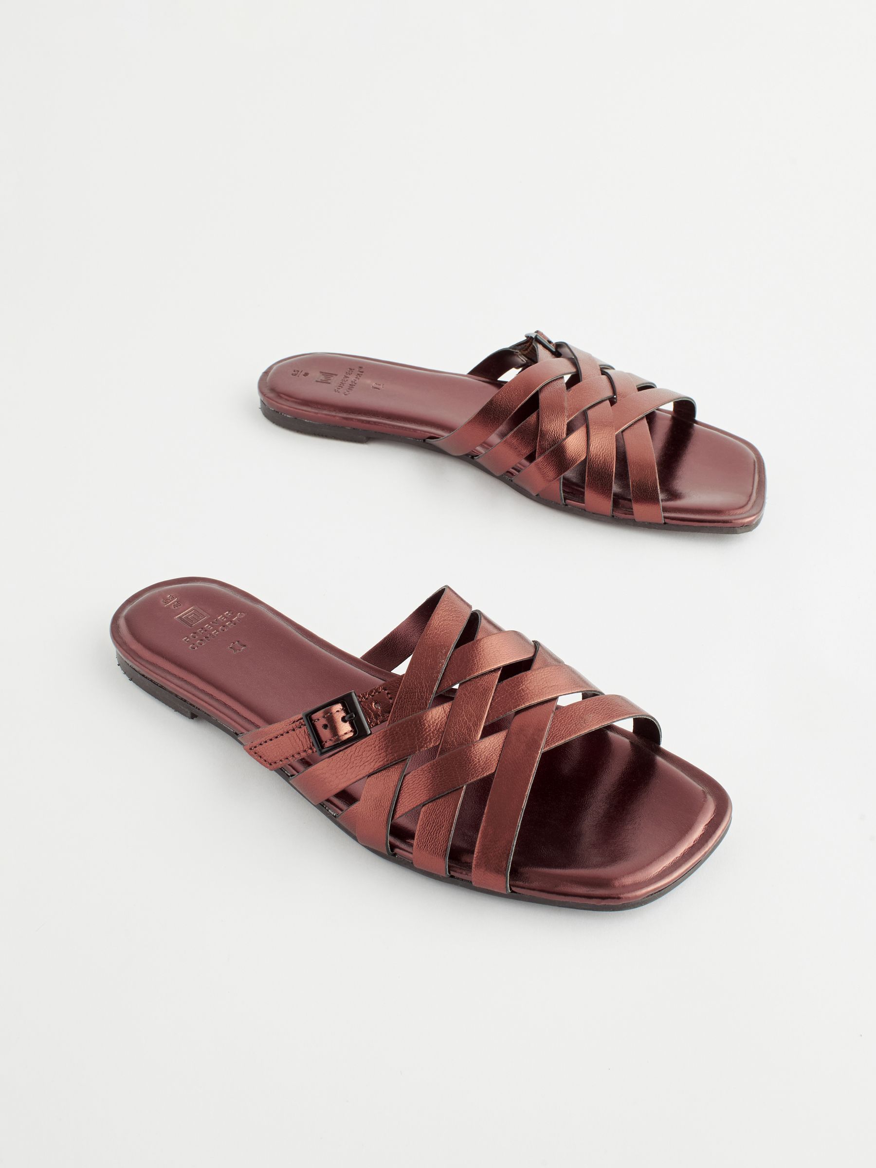 Cross strap mules sales