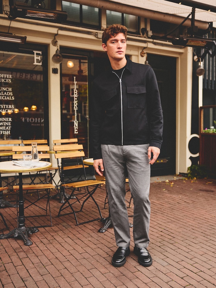 Black EDIT Jersey Shacket - Image 2 of 8