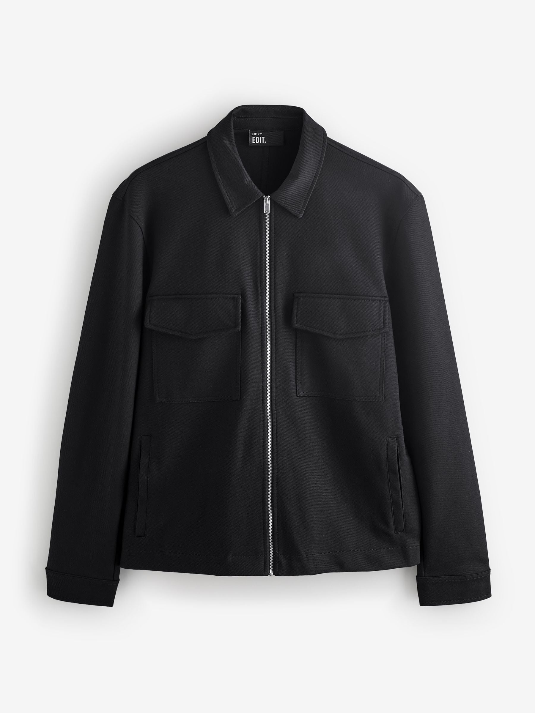 Buy Black EDIT Jersey Shacket from Next Canada