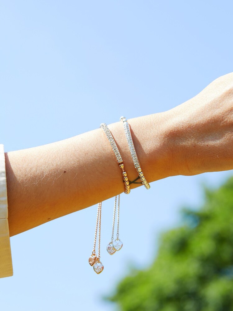 Lipsy Two Tone Bar 2 Pack Toggle Bracelet - Gift Boxed - Image 4 of 4
