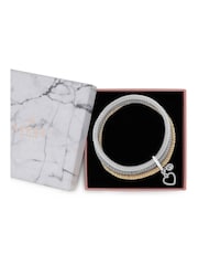 Lipsy Jewellery White Mesh Stretch Bracelets 3 Pack - Image 2 of 2