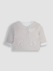 JoJo Maman Bébé Grey 2-Piece Welcome Little One Sleepsuit & Jacket Set - Image 3 of 4