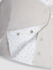 JoJo Maman Bébé Grey 2-Piece Welcome Little One Sleepsuit & Jacket Set - Image 4 of 4