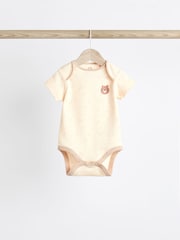 Neutral mit Bärendesign - Kurzarm-Bodys für Babys aus 100 % Baumwolle im 3er-Pack - Bild 3 von 10
