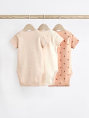 Neutral mit Bärendesign - Kurzarm-Bodys für Babys aus 100 % Baumwolle im 3er-Pack - Bild 5 von 10