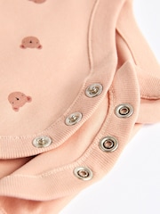 Neutral mit Bärendesign - Kurzarm-Bodys für Babys aus 100 % Baumwolle im 3er-Pack - Bild 9 von 10