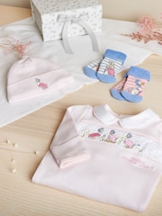 JoJo Maman Bébé Pink Jemima Puddle Duck Baby Gift Set - Image 1 of 4